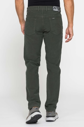 Pantalon regular - Vert foncé
