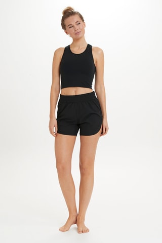 Calções de cintura subida - Preto