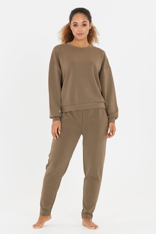 Calças - Castanho-claro