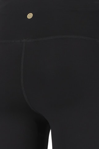 Calções ciclista de cintura alta - Preto