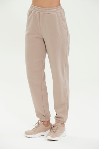 Calças de cintura alta - Bege