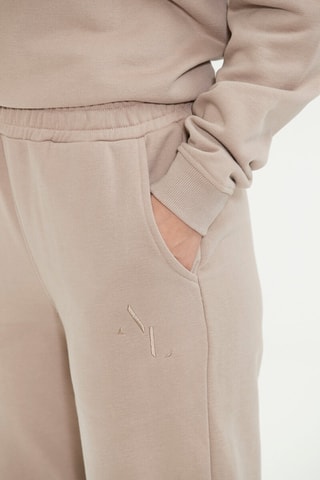 Calças de cintura alta - Bege