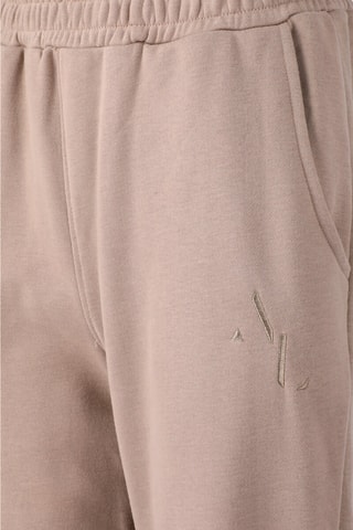 Calças de cintura alta - Bege