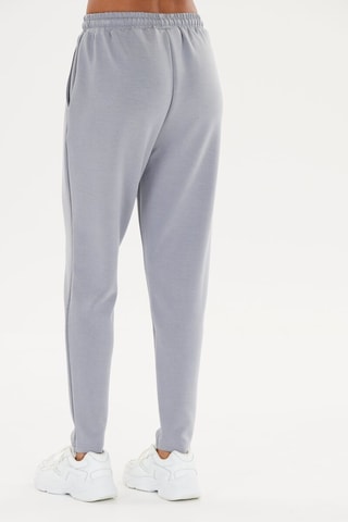 Calças de cintura alta - Cinzento-claro