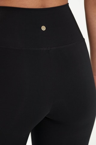 Leggings de desporto - Preto e bege