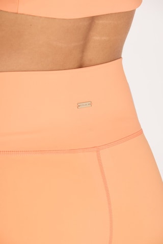 Calções ciclista de cintura alta - Salmão