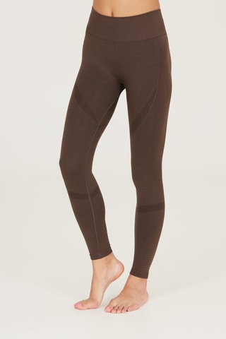 Leggings de desporto com cintura alta - Castanho