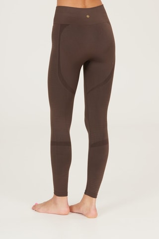 Leggings de desporto com cintura alta - Castanho