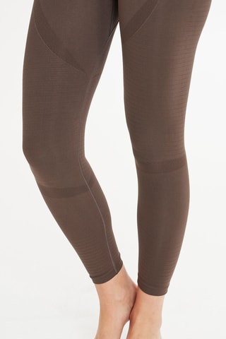 Leggings de desporto com cintura alta - Castanho