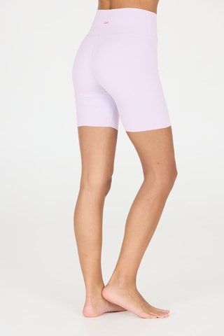 Calções ciclista de cintura alta - Rosa-maquilhagem