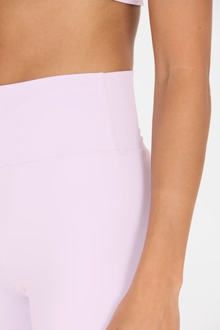 Calções ciclista de cintura alta - Rosa-maquilhagem