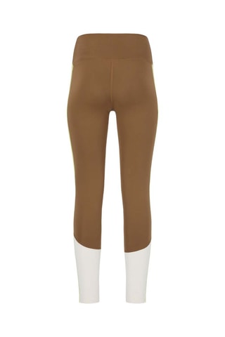 Leggings de desporto com cintura alta - Castanho