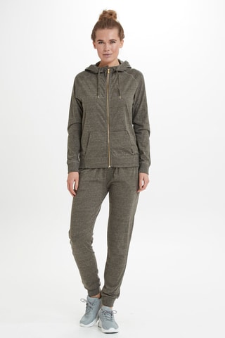 Sweat com capuz - Verde-escuro azeitona