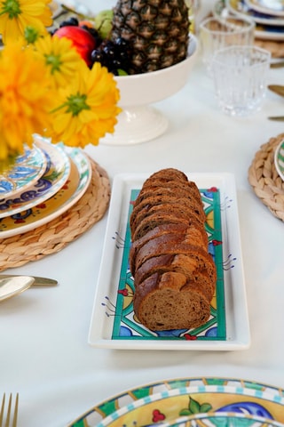 Plat de service en céramique - 35 x 16 cm