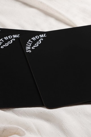 6 sets de table en bois - 27 x 25 x 0,3 cm