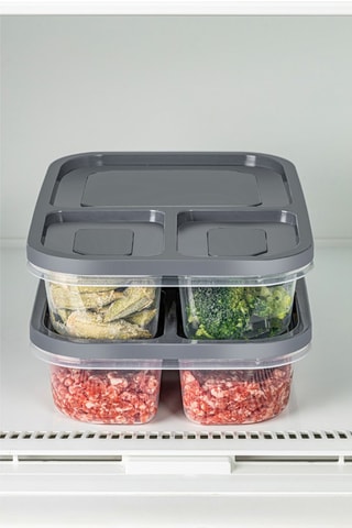 2 boîtes de conservation en plastique sans BPA