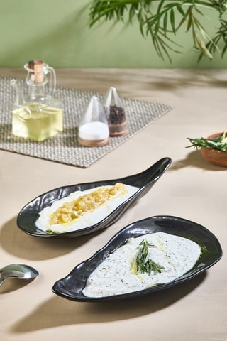 2 assiettes - 27 x 14 cm