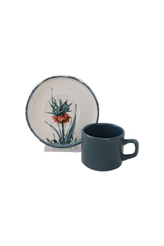 Service à thé en grès et céramique - 6 personnes