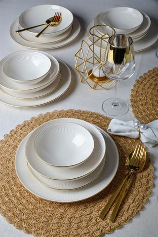 Service de vaisselle en porcelaine - 24 pièces