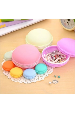 4 boîtes de rangement Bayev Makaron - 6 x 6 x 2 cm