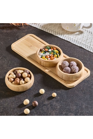 Service en bambou Acero - 4 pièces