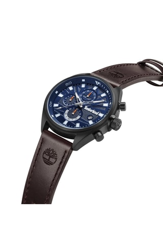 Montre à quartz en cuir Carrabassett-Z - Chronographe - Marron et noir