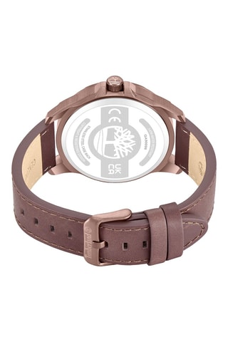 Montre à quartz en cuir - Brun