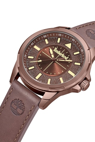 Montre à quartz en cuir - Brun