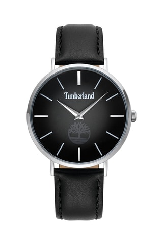 Montre en cuir - Noir et argenté