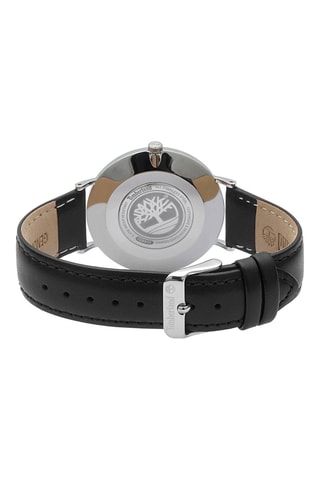 Montre en cuir - Noir et argenté