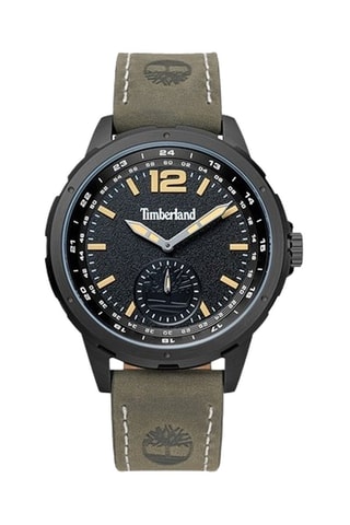 Montre en cuir - Gris et noir