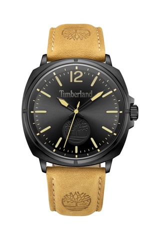 Montre en cuir - Beige et noir