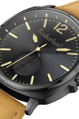 Montre en cuir - Beige et noir