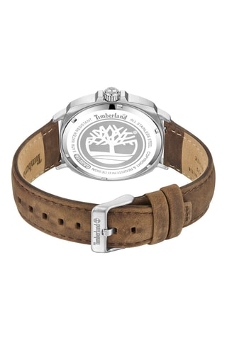 Montre en cuir - Marron et argenté