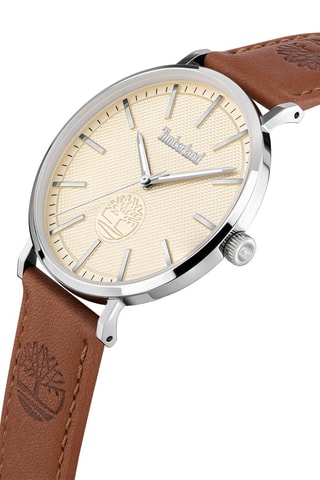 Montre en cuir - Marron et argenté