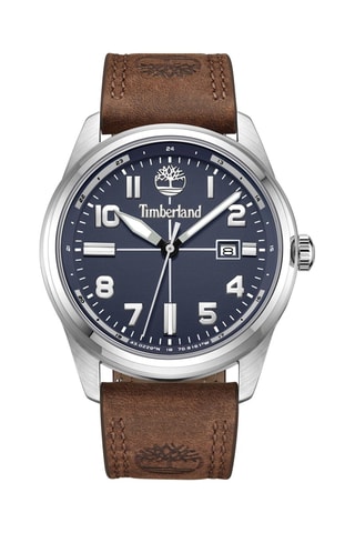 Montre en cuir - Marron et argenté