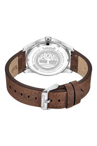 Montre en cuir - Marron et argenté