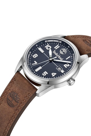 Montre en cuir - Marron et argenté