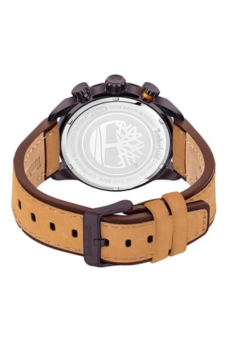 Montre en cuir - Chronographe - Marron et noir