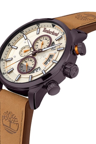 Montre en cuir - Chronographe - Marron et noir