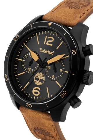 Montre en cuir - Chronographe - Marron et noir