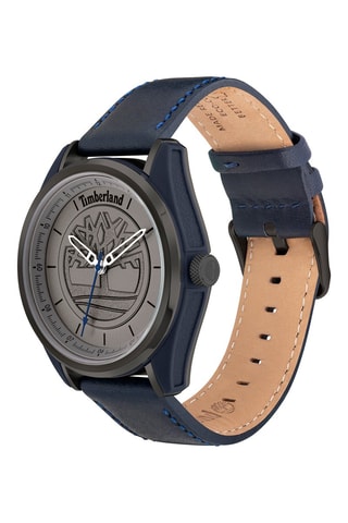 Montre en cuir - Bleu et noir