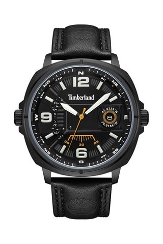 Montre à quartz en cuir Breakheart Men - Noir