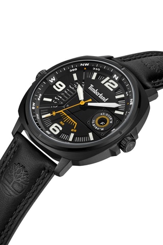 Montre à quartz en cuir Breakheart Men - Noir