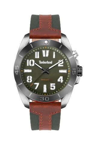 Montre à quartz en nylon Warrick - Kaki et marron