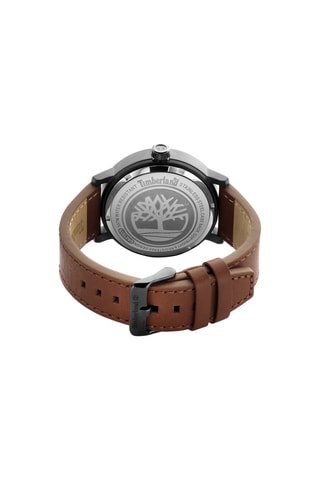 Montre à quartz en cuir Scusset - Marron et bleu