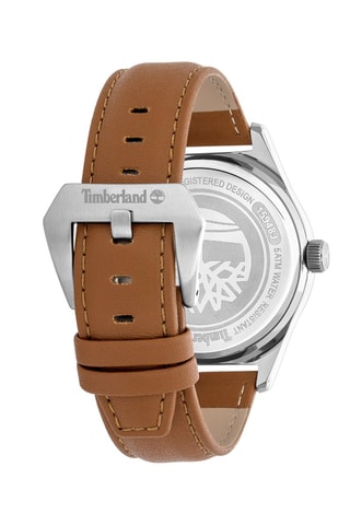 Montre à quartz en cuir Boynton - Compteur de petite seconde - Marron et argenté