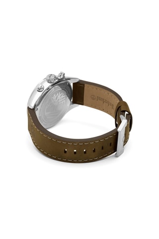 Montre à quartz en cuir Ashmont - Marron et argenté