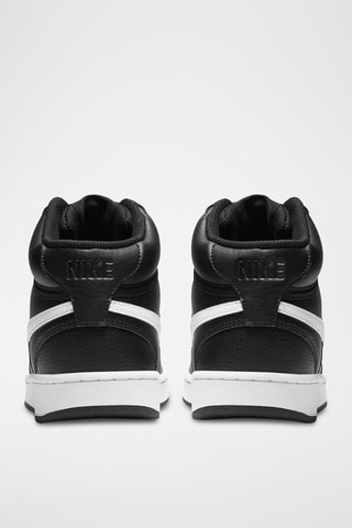 NikeCourt Vision Mid en cuir - Noir