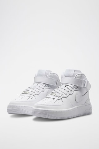 Nike Air Force 1 Mid EasyOn en cuir - Blanc
